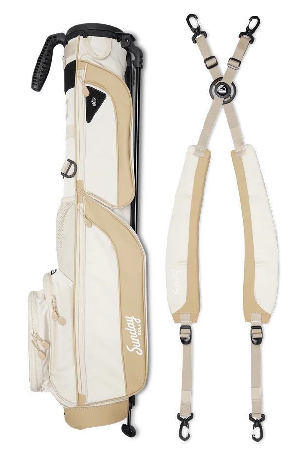 Sunday Golf Loma XL carry bag, béžovo/bílý