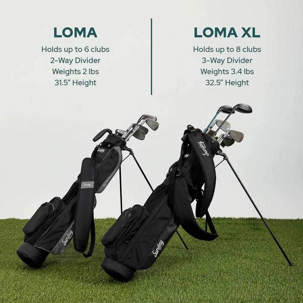 Sunday Golf Loma XL carry bag, béžovo/bílý
