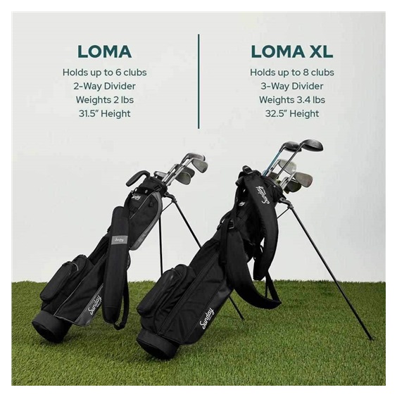 Sunday Golf Loma XL carry bag, béžovo/bílý