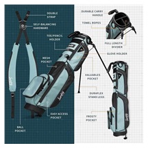 Sunday Golf Loma XL carry bag, béžovo/bílý