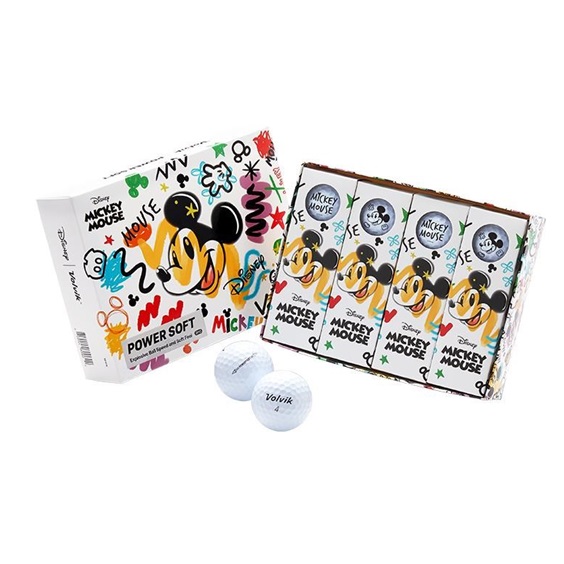 Volvik POWER Soft DISNEY MICKEY golfové míčky