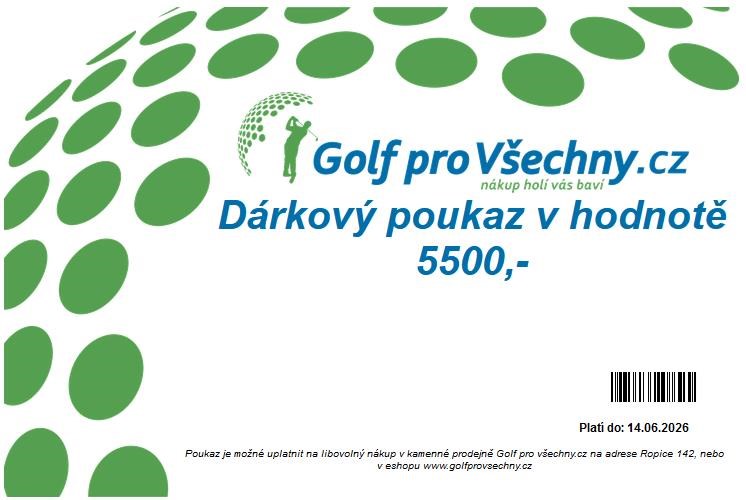 Dárkový poukaz 5500 Kč
