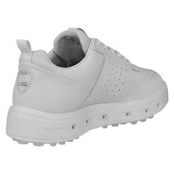 Ecco Street 720 dámské kožené Gore-Tex golfové boty, bílé