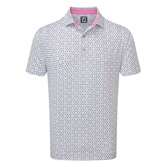 FootJoy Flying Wasp Pint Lisle pánské polo, bílé