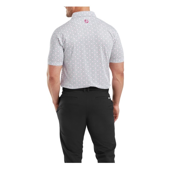 FootJoy Flying Wasp Pint Lisle pánské polo, bílé