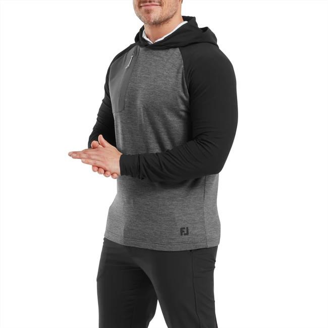 FootJoy ThermoSeries Pullover Hoodies pánská mikina, šedo/černá
