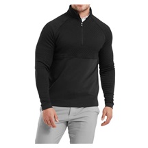 FootJoy Jacquard Thermal Chill-Out pánská mikina, černá