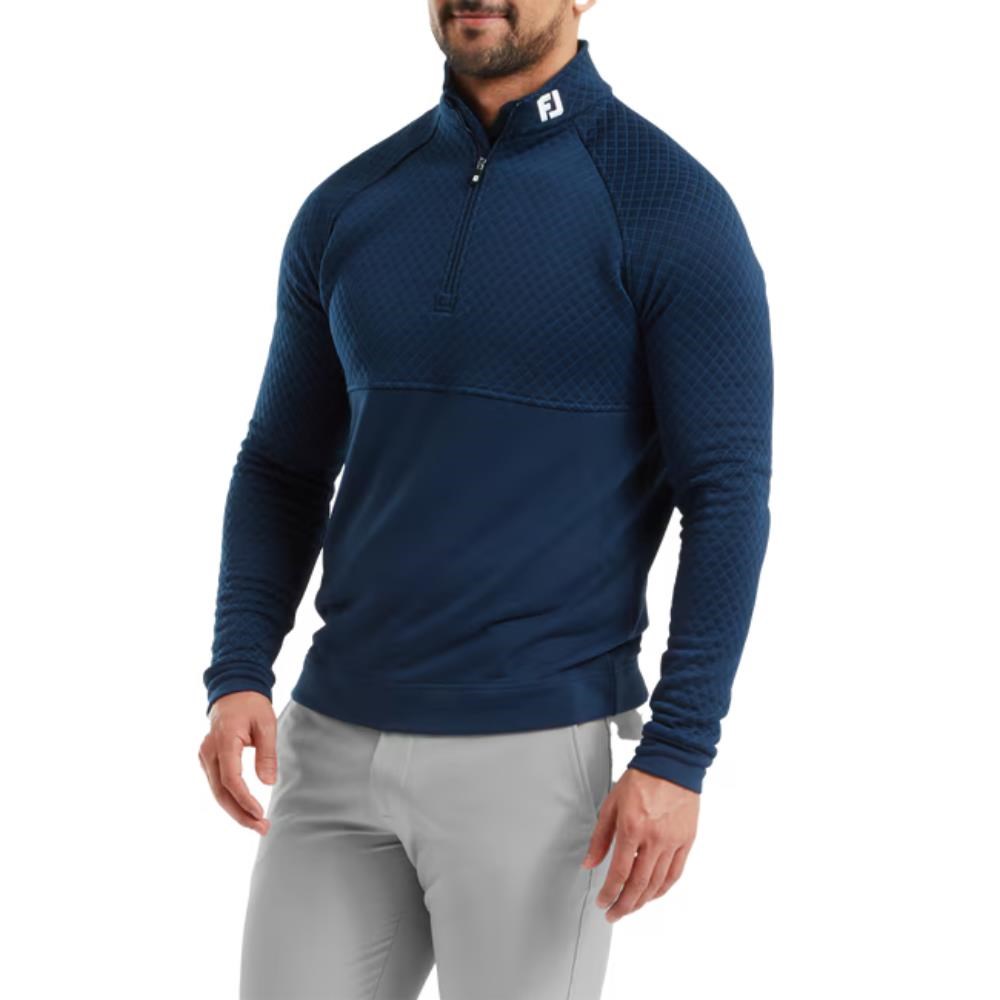 FootJoy Jacquard Thermal Chill-Out pánská mikina, modrá