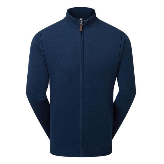 FootJoy Full-Zip Lined pánský svetr, modrý