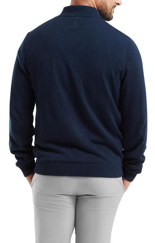 FootJoy Full-Zip Lined pánský svetr, modrý