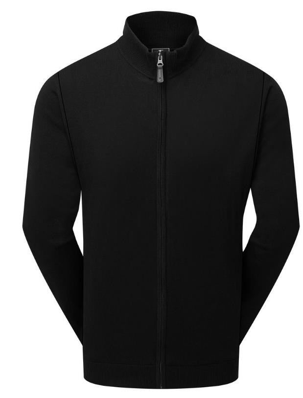 FootJoy Drirelease Full-Zip Midlayer pánský svetr, černý