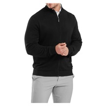 FootJoy Drirelease Full-Zip Midlayer pánský svetr, černý