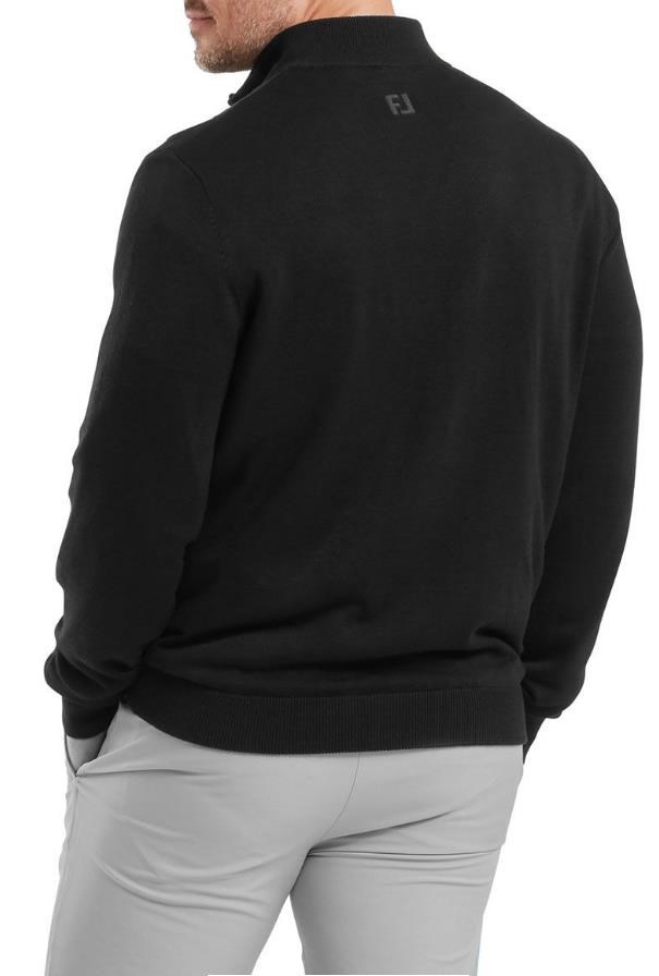 FootJoy Drirelease Full-Zip Midlayer pánský svetr, černý