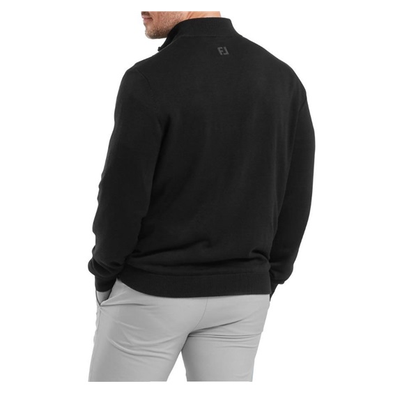 FootJoy Drirelease Full-Zip Midlayer pánský svetr, černý