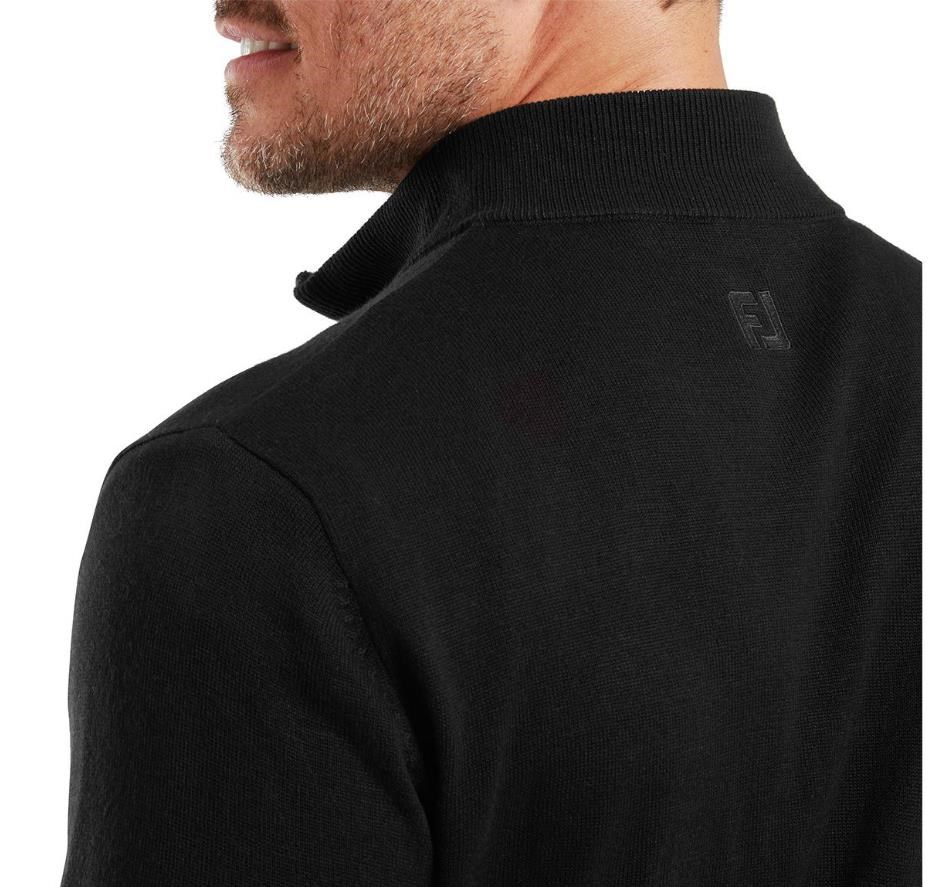 FootJoy Drirelease Full-Zip Midlayer pánský svetr, černý