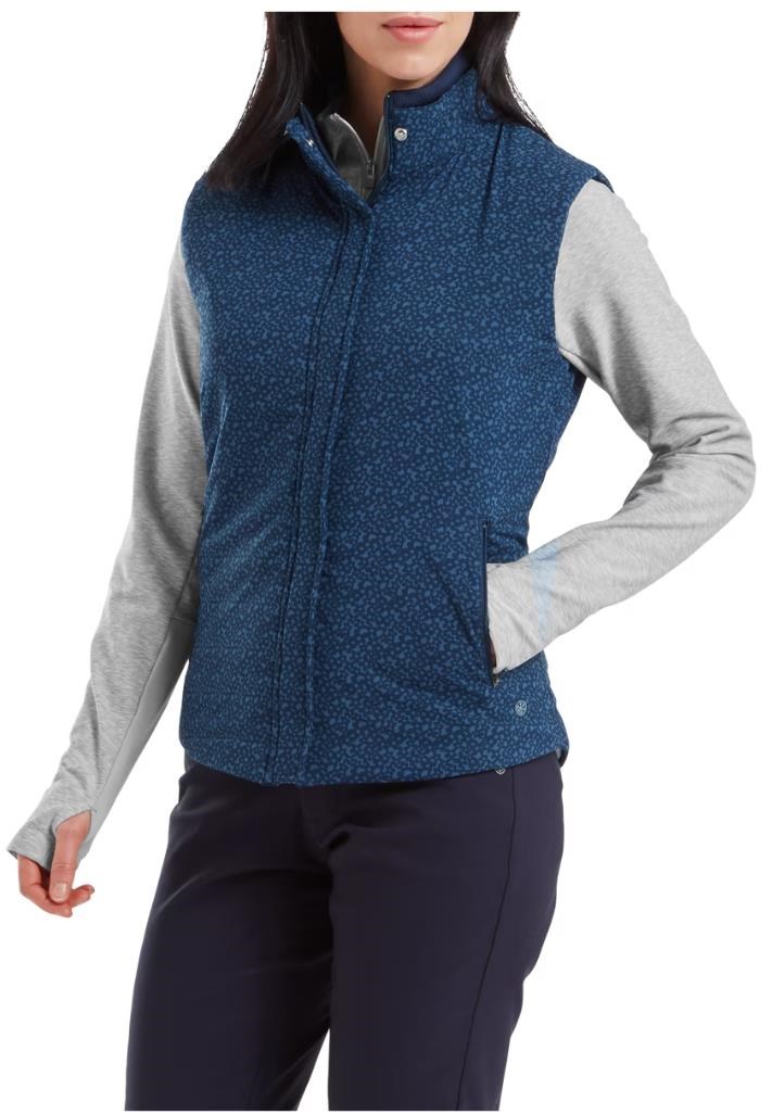 FootJoy ThermoSeries dámská vesta, floral tonal navy