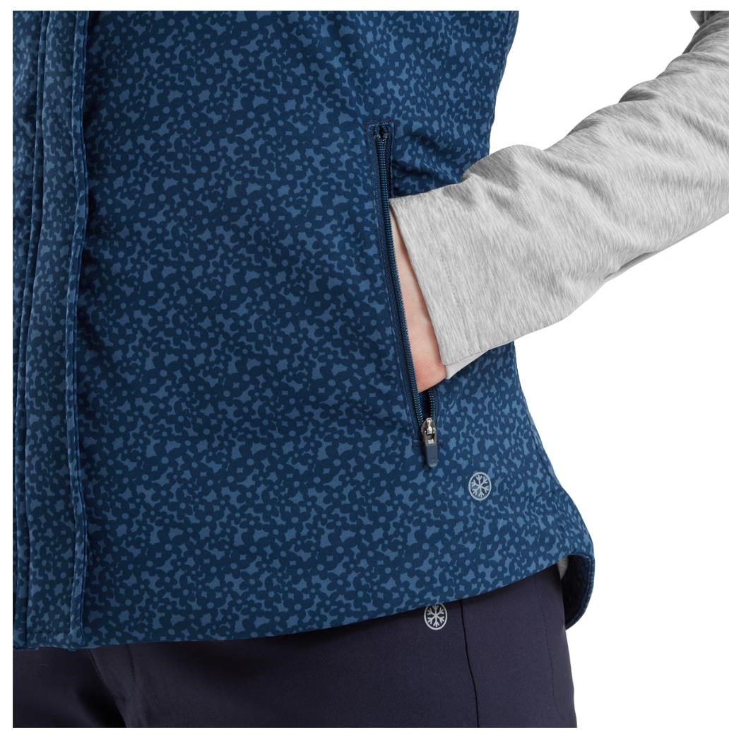 FootJoy ThermoSeries dámská vesta, floral tonal navy