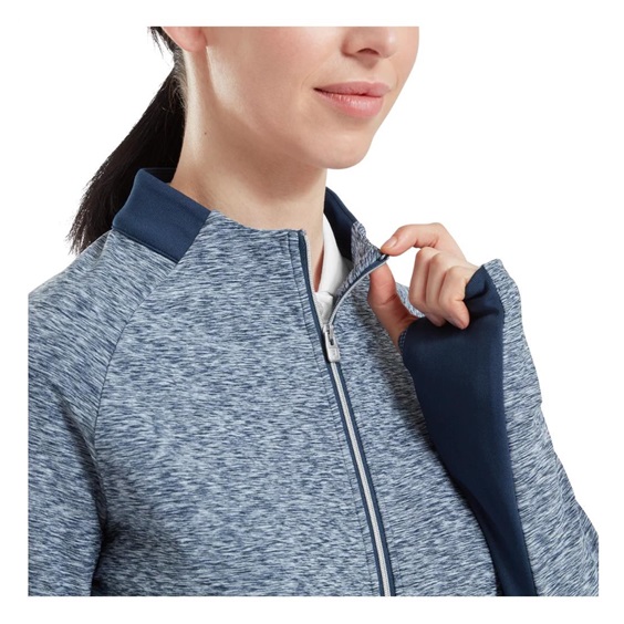 Footjoy Full-Zip Space Dye Thermal Midlayer dámská mikina, navy