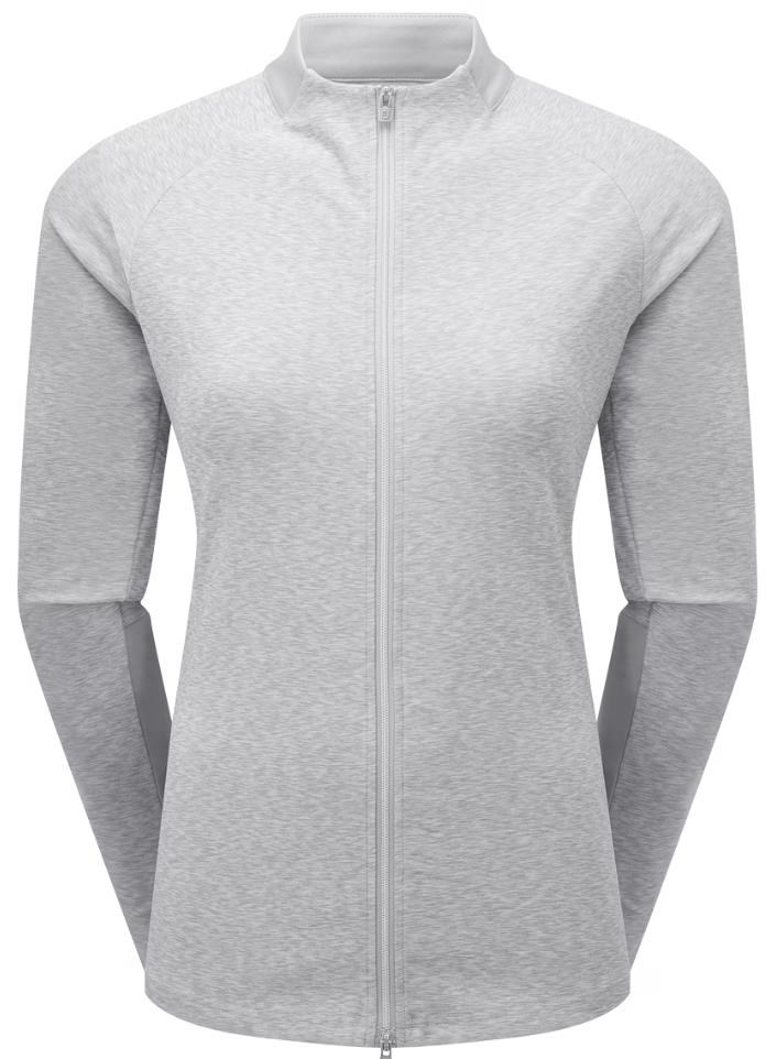 Footjoy Full-Zip Space Dye Thermal Midlayer dámská mikina, šedá