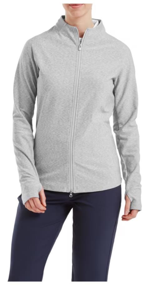 Footjoy Full-Zip Space Dye Thermal Midlayer dámská mikina, šedá