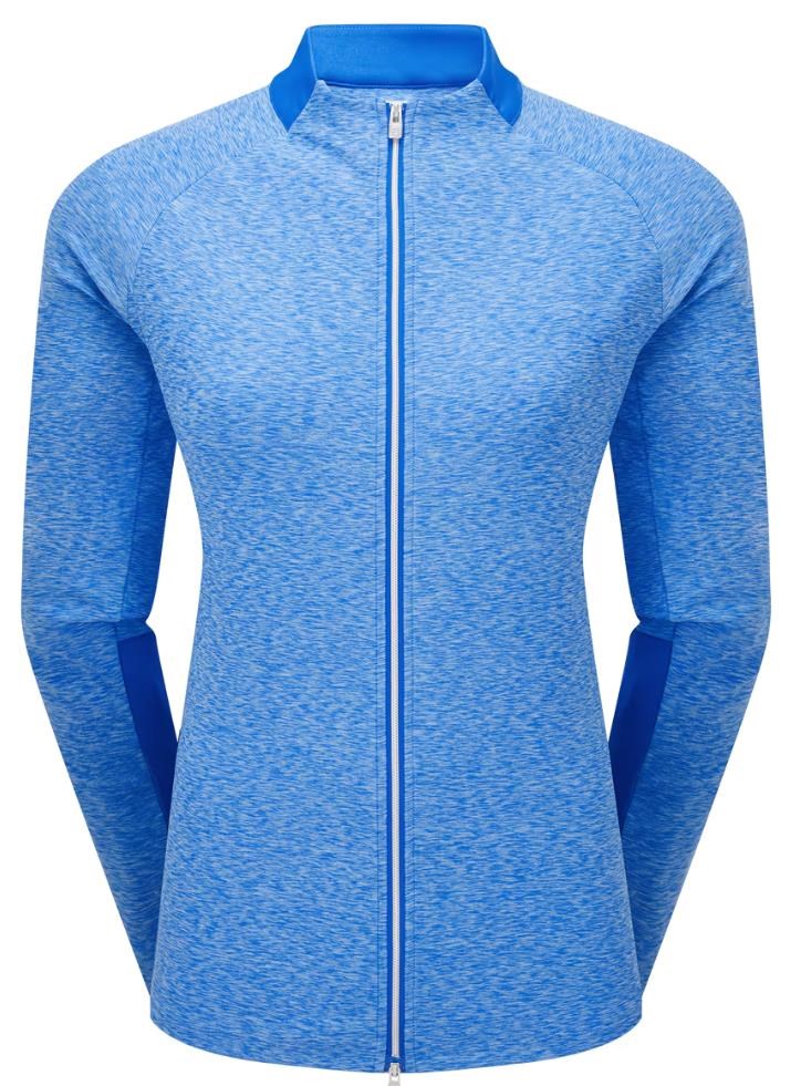 Footjoy Full-Zip Space Dye Thermal Midlayer dámská mikina, blue/aqua