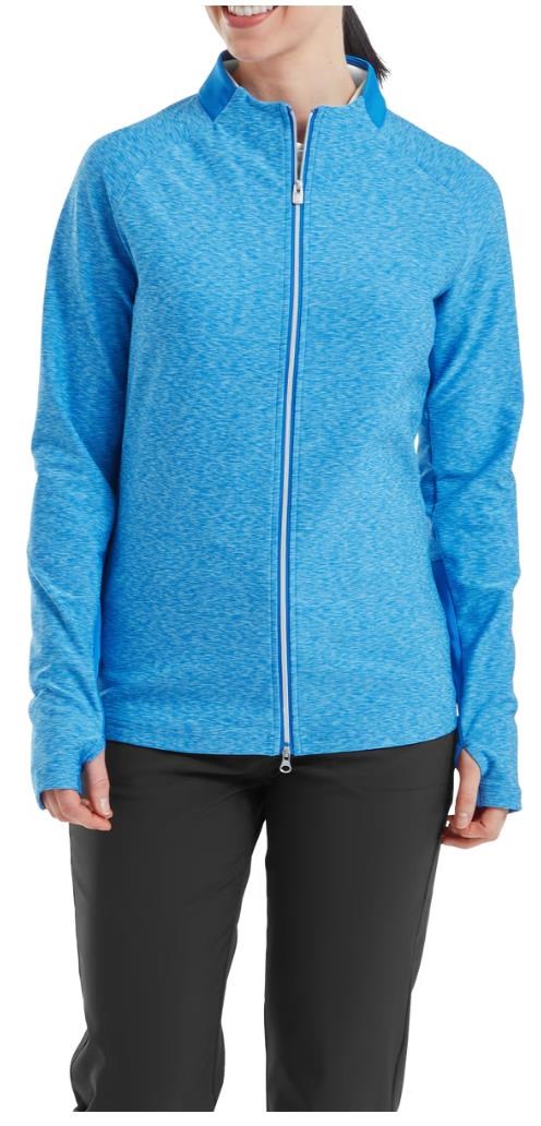 Footjoy Full-Zip Space Dye Thermal Midlayer dámská mikina, blue/aqua