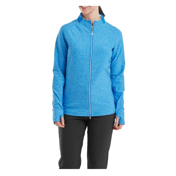 Footjoy Full-Zip Space Dye Thermal Midlayer dámská mikina, blue/aqua