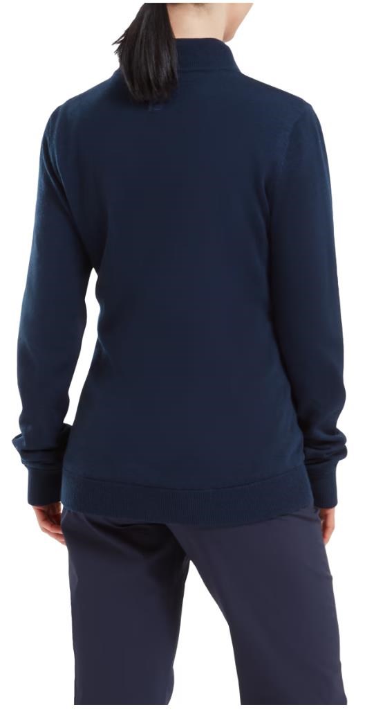 FootJoy Drirelease Full-Zip Lined dámský svetr, modrý