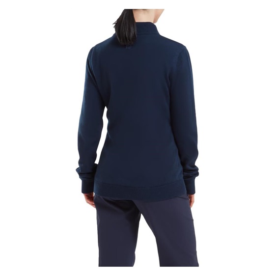 FootJoy Drirelease Full-Zip Lined dámský svetr, modrý