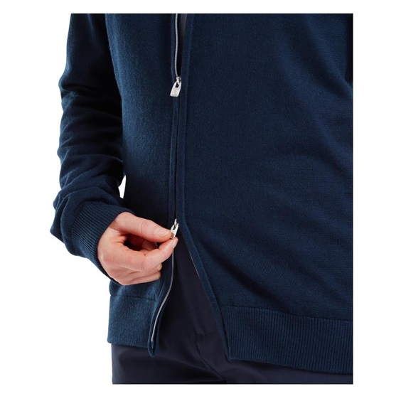 FootJoy Drirelease Full-Zip Lined dámský svetr, modrý