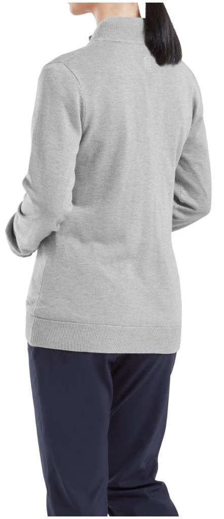 FootJoy Drirelease Full-Zip Lined dámský svetr, šedý