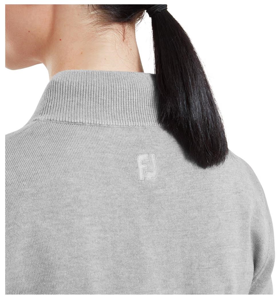 FootJoy Drirelease Full-Zip Lined dámský svetr, šedý