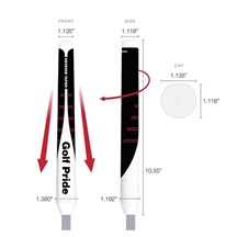 Golf Pride Reverse Taper putter grip, Round Medium
