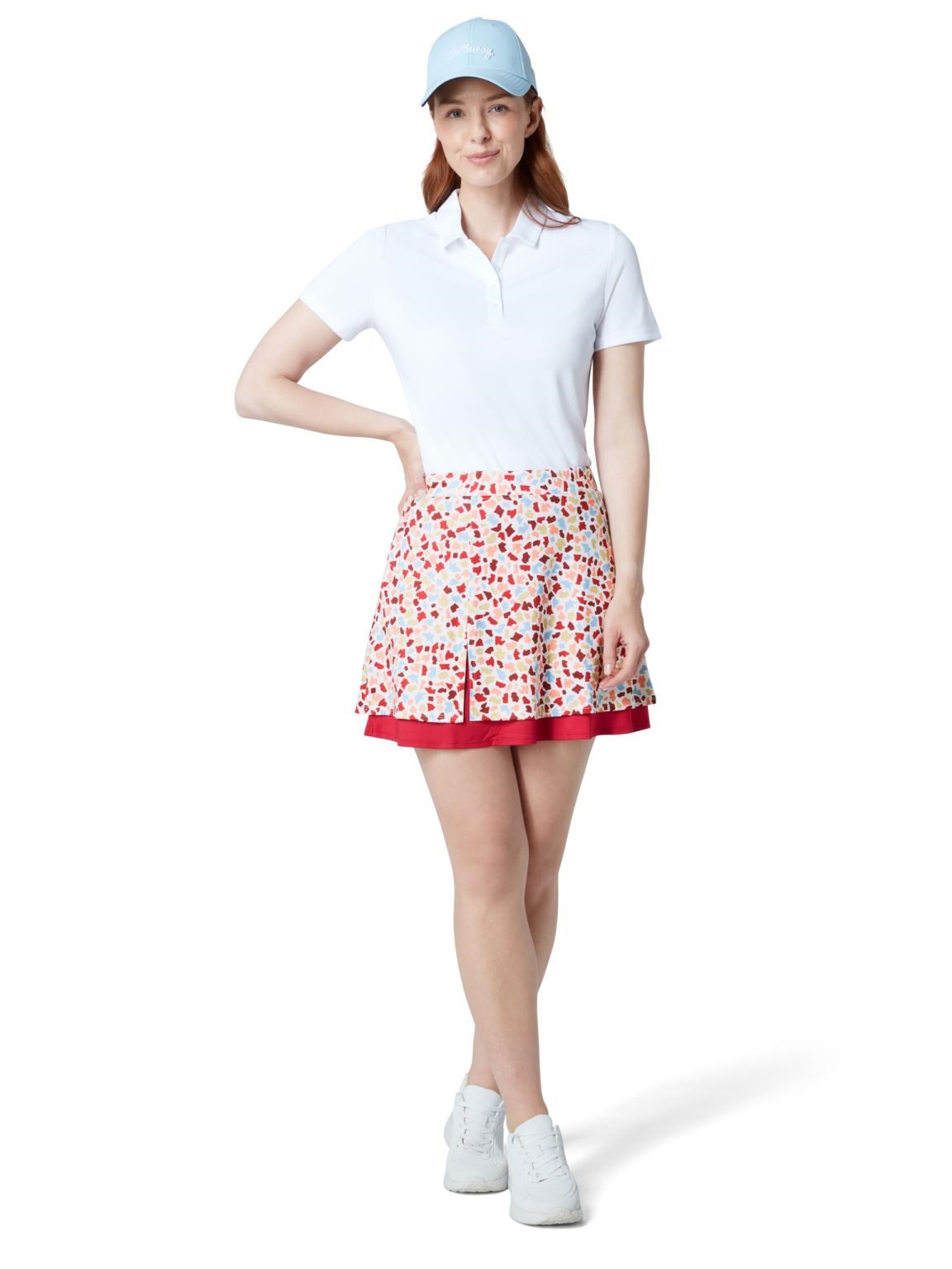 Callaway 17" Mosaic Print Flounce golfová sukně, brilliant white