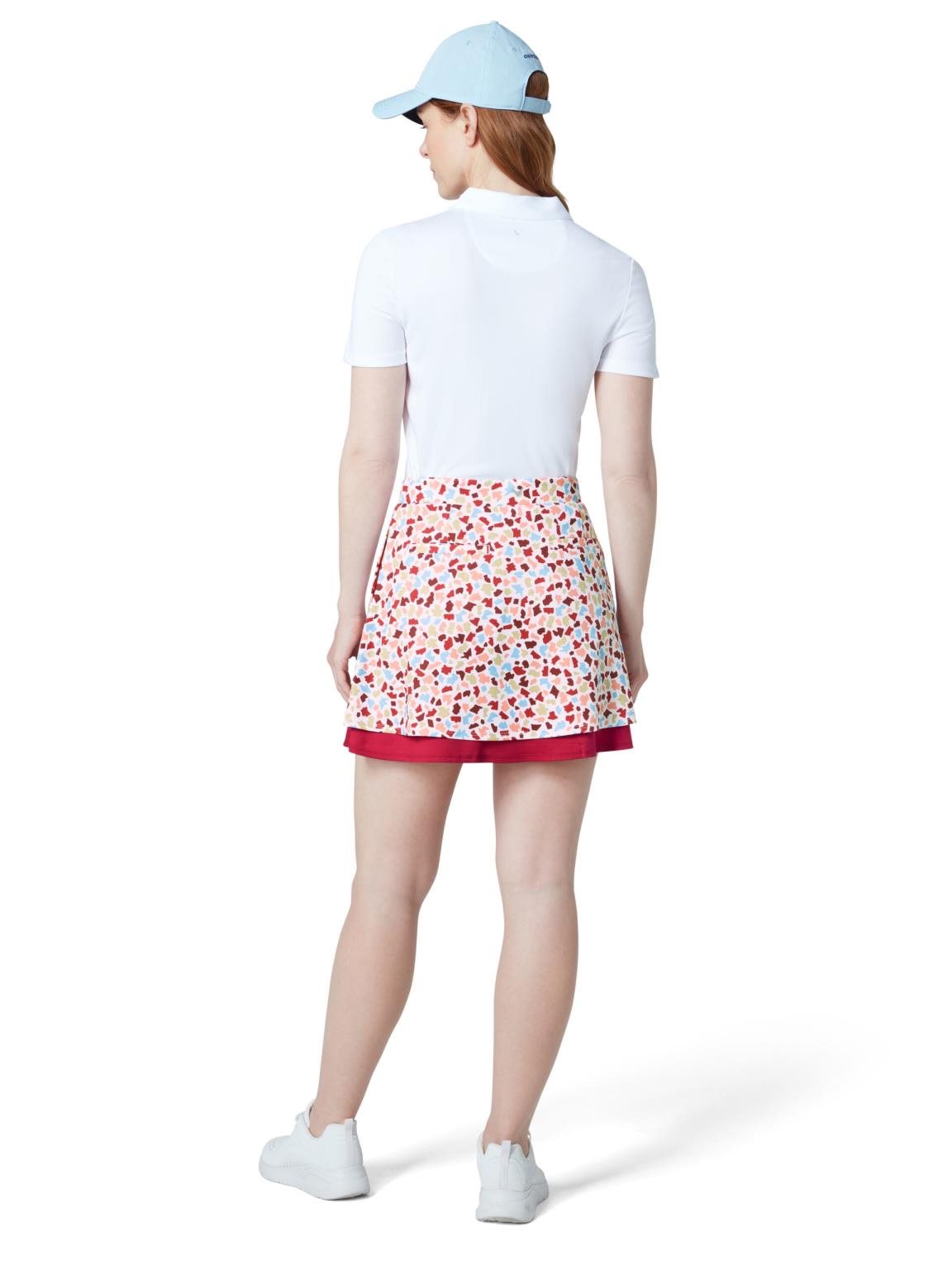 Callaway 17" Mosaic Print Flounce golfová sukně, brilliant white