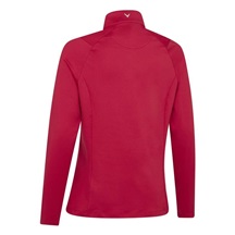 Callaway Thermal Fleece Back Jersey dámské polo s dlouhým rukávem, červené