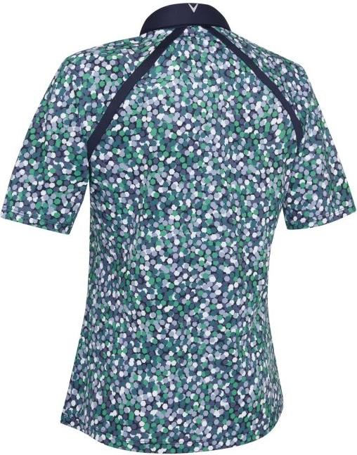 Callaway Hexagon Geo Raglan dámské polo, tmavě modré (peacoat)