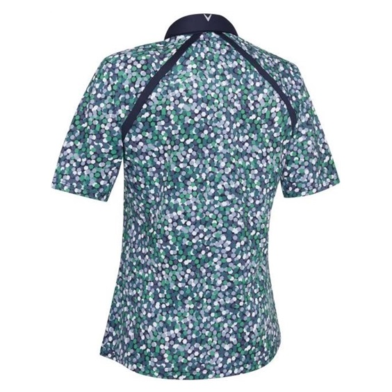 Callaway Hexagon Geo Raglan dámské polo, tmavě modré (peacoat)