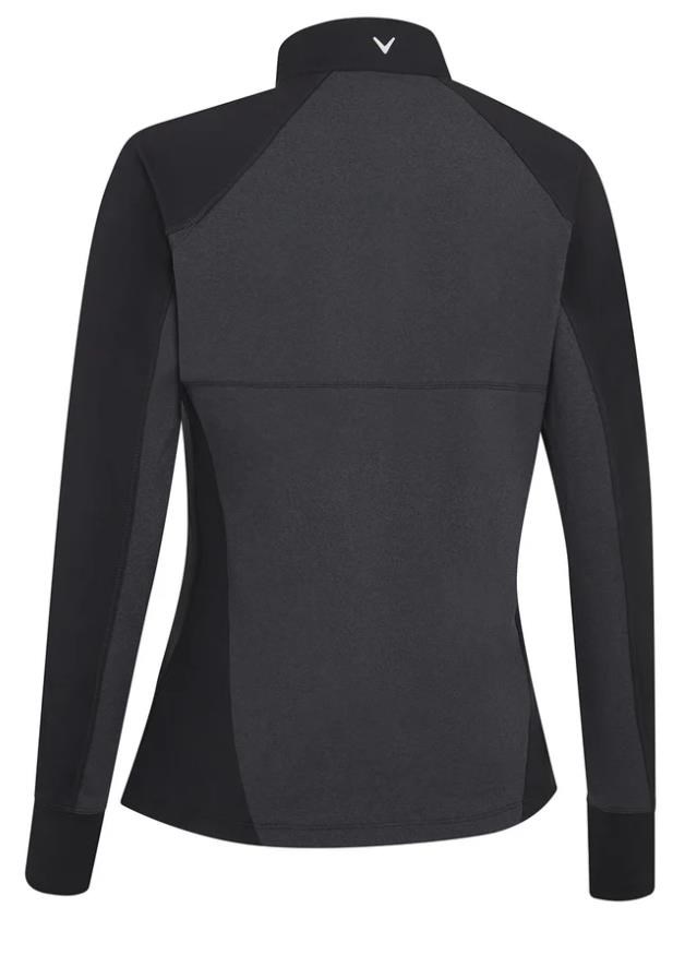 Callaway Lightweight Knit Heathered 1/4 Zip dámská mikina, ebony heather