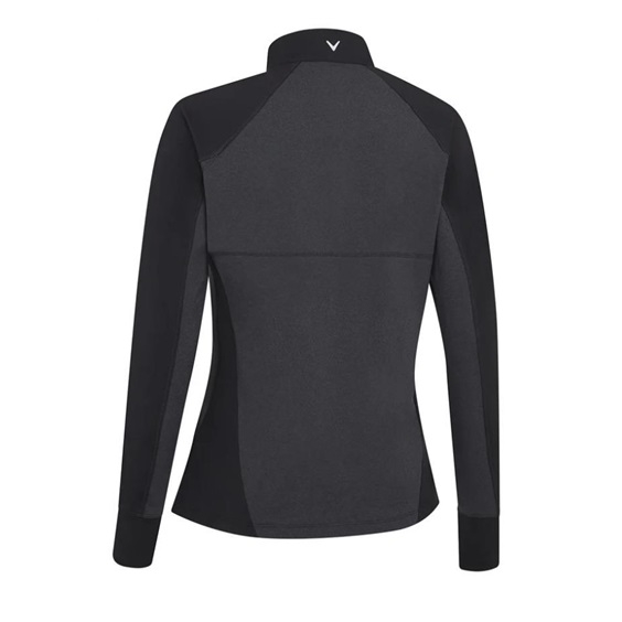 Callaway Lightweight Knit Heathered 1/4 Zip dámská mikina, ebony heather