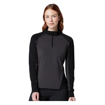 Callaway Lightweight Knit Heathered 1/4 Zip dámská mikina, ebony heather