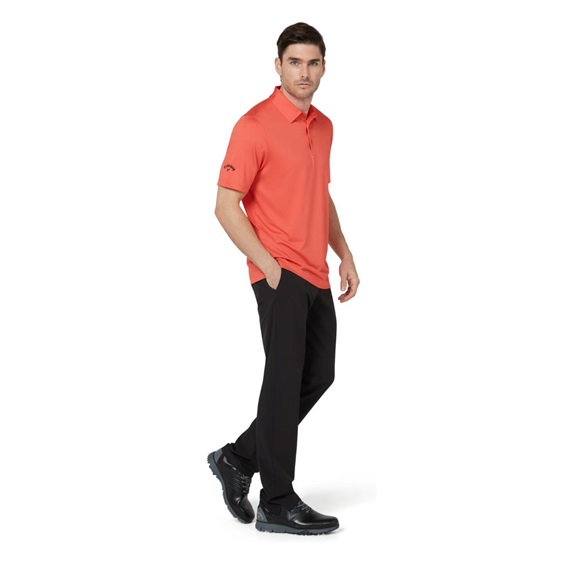 Callaway Swing Tech Solid pánské polo, spiced coral