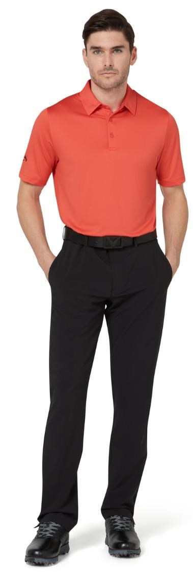 Callaway Swing Tech Solid pánské polo, spiced coral