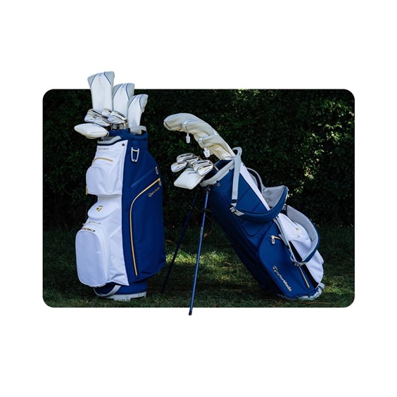 TaylorMade Kalea Gold dámský cart bag, modro/bílý