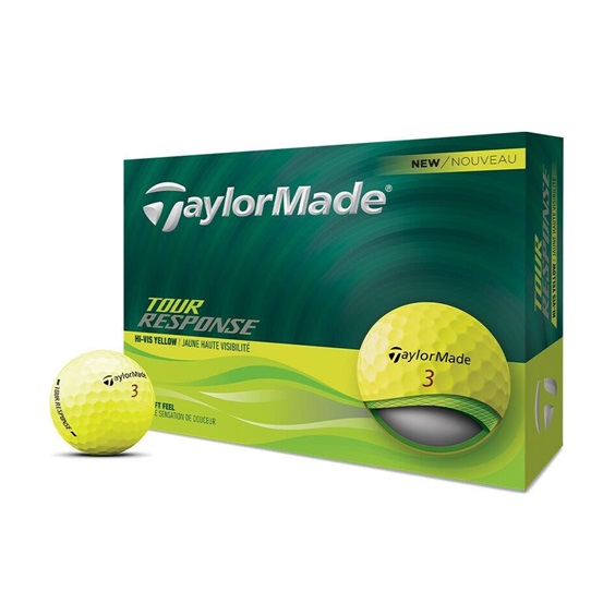 TaylorMade Tour Response golfové míčky, žluté