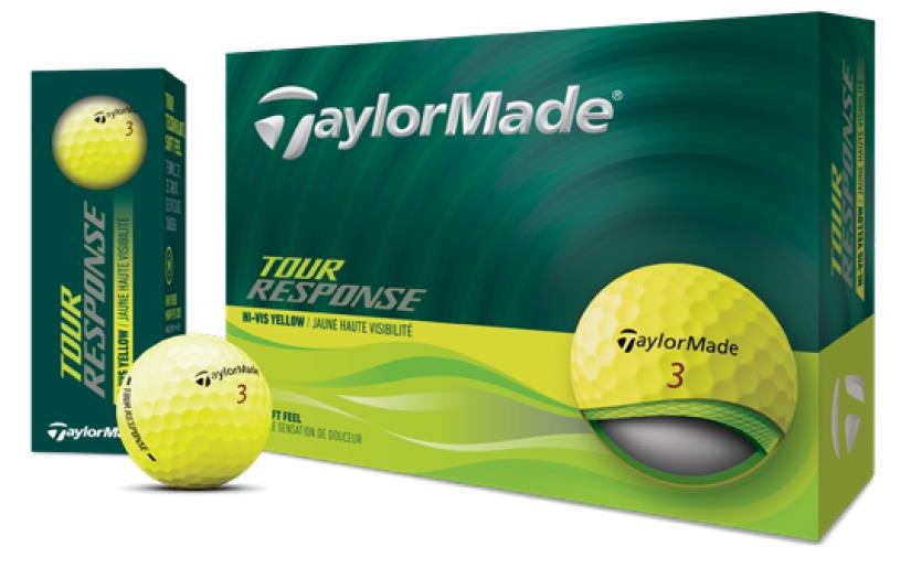 TaylorMade Tour Response golfové míčky, žluté