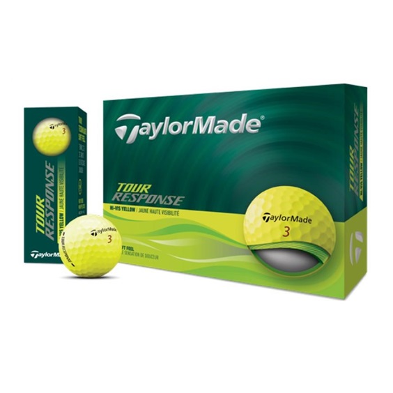 TaylorMade Tour Response golfové míčky, žluté