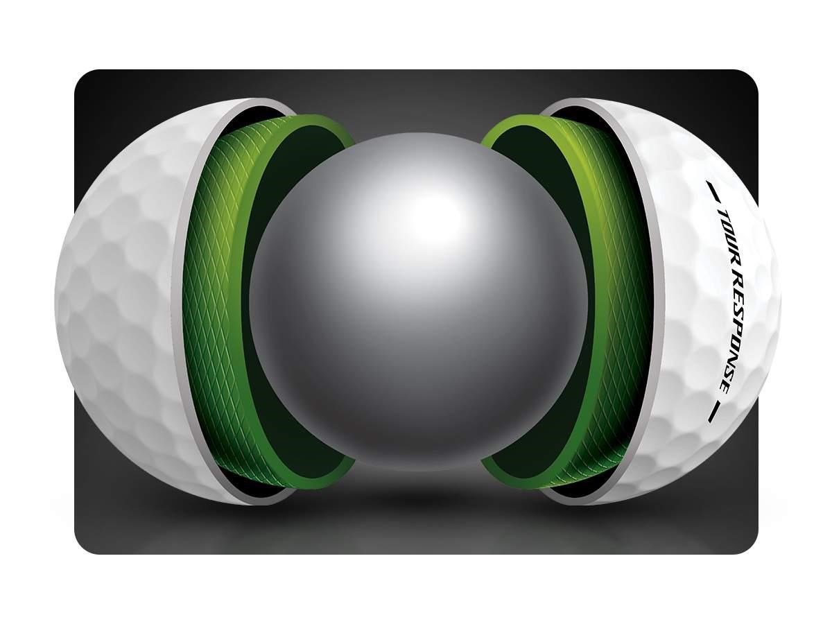 TaylorMade Tour Response golfové míčky, žluté