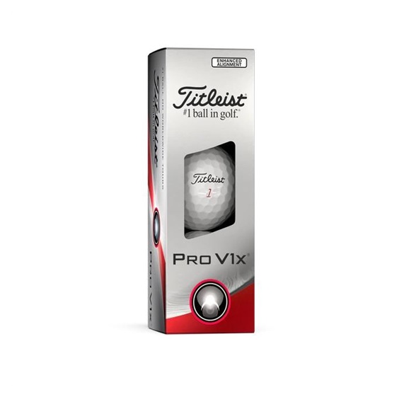 Titleist Pro V1x Enhanced Alignment golfové míčky
