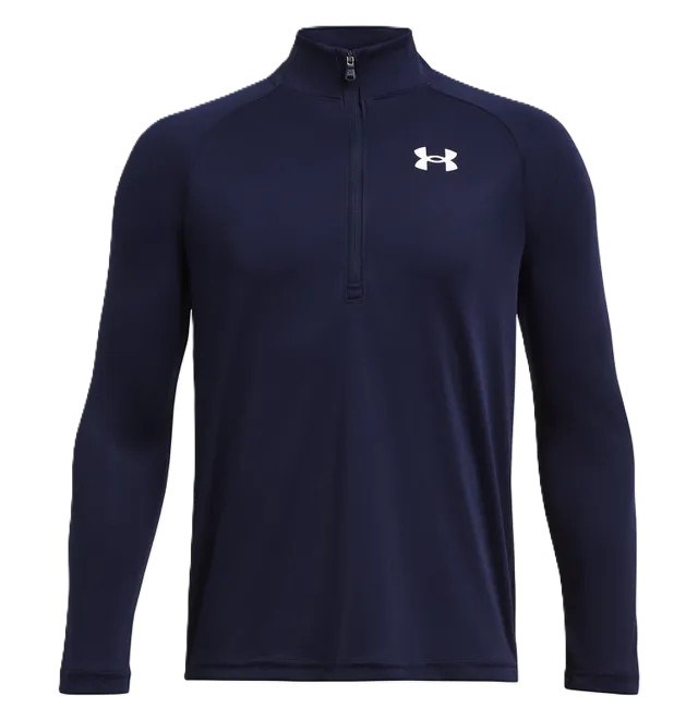 Under Armour Tech 2.0 1/2 Zip chlapecké sportovní tričko, tmavě modré